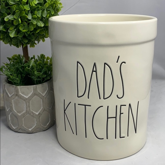 Rae Dunn DAD’S KITCHEN utensil crock NEW